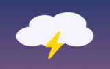 界面简洁优雅的紫色天气软件《 Thundery 》限免 !