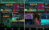 “Pixel Art City Wallpaper”像素风格静态手机桌布（Android）