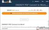 ONEKEY PDF Convert to Word 一键转换 PDF 为 Word 档，限免最后三天