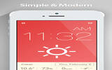 时钟工具 红色时钟：Red Clock (Alarm & Weather) – 超简洁天气闹钟 [iOS]