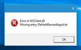 win10提示Error in WSClient.dll错误的解决方法